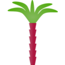 download Palm clipart image with 315 hue color