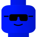 download Lego Smiley Cool clipart image with 180 hue color