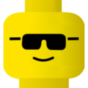 download Lego Smiley Cool clipart image with 0 hue color