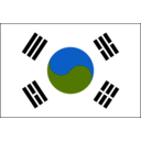 download South Korean Flag clipart image with 225 hue color
