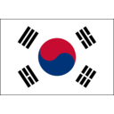 download South Korean Flag clipart image with 0 hue color
