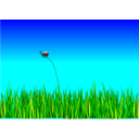 download Grass With Bug clipart image with 0 hue color