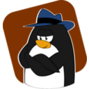 download Fedora Penguin clipart image with 0 hue color