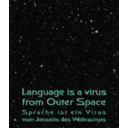 download Poster Language Is A Virus3 clipart image with 135 hue color