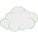 download Cloud clipart image with 270 hue color