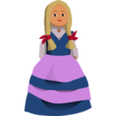download Doll clipart image with 0 hue color