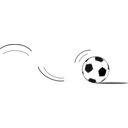 download Soccer Ball Bouncing clipart image with 180 hue color