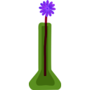 download Flower In Vase clipart image with 225 hue color