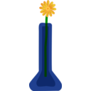 download Flower In Vase clipart image with 0 hue color