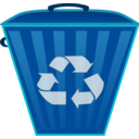 download Recycle Bin clipart image with 90 hue color