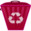 download Recycle Bin clipart image with 225 hue color