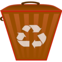 download Recycle Bin clipart image with 270 hue color
