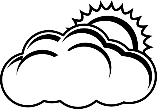 Cloudy In Back And White Clipart I2clipart Royalty Free Public Domain Clipart