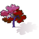 download Colored Oak Tree clipart image with 225 hue color