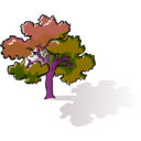download Colored Oak Tree clipart image with 270 hue color