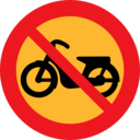 download No Mopeds Sign clipart image with 0 hue color