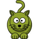 download Cartoon Cat clipart image with 45 hue color