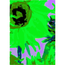 download Van Gogh S Sun Flower En 01 clipart image with 90 hue color