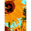 download Van Gogh S Sun Flower En 01 clipart image with 0 hue color