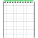 download Notepad clipart image with 270 hue color