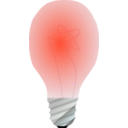 download Lightbulb On clipart image with 315 hue color