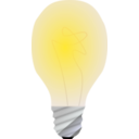 download Lightbulb On clipart image with 0 hue color