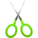 download Scissors clipart image with 90 hue color
