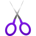 download Scissors clipart image with 270 hue color