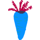download Carrot clipart image with 180 hue color