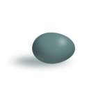 download Brown Egg clipart image with 180 hue color