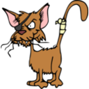 download Fighting Cat clipart image with 0 hue color