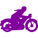 download Green Motorbiker clipart image with 180 hue color