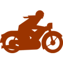 download Green Motorbiker clipart image with 270 hue color
