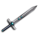 download Jeweled Sword clipart image with 180 hue color