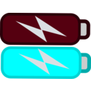 download Battery Icon 2 clipart image with 180 hue color