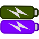 download Battery Icon 2 clipart image with 270 hue color