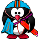 download Life Saver Penguin clipart image with 315 hue color