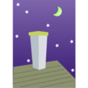 download Night Chimney clipart image with 45 hue color