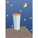 download Night Chimney clipart image with 0 hue color