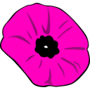 download Poppy Remembrance Day clipart image with 315 hue color