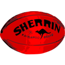 download Red Football clipart image with 0 hue color