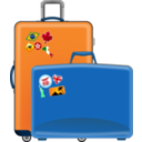download Suitcases clipart image with 0 hue color