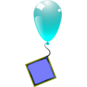 download Ballon Danniversaire clipart image with 180 hue color