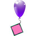 download Ballon Danniversaire clipart image with 270 hue color