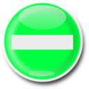 download No Entry clipart image with 135 hue color