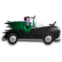download Little Dracula Driver clipart image with 270 hue color