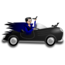 download Little Dracula Driver clipart image with 0 hue color