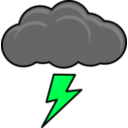 download Thundercloud clipart image with 90 hue color