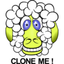 download Funny Sheep clipart image with 45 hue color