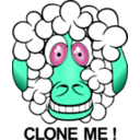 download Funny Sheep clipart image with 135 hue color